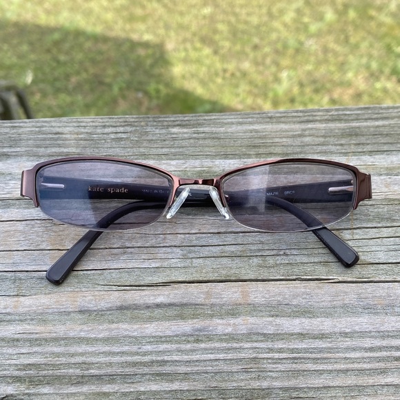 Kate Spade half rim Glasses Frames Mazie dark copper brown Made in Italy 50[]17 main image 7